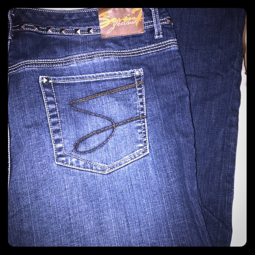 Dark Wash Wide Legged Seven7 Jeans